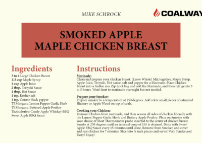 Smoked Apple Maple Chicken Breast Recipe