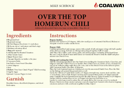 Over The Top Homerun Chili Recipe