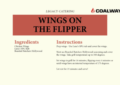 Wings on The Flipper Recipe