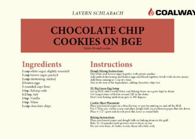 Chocolate Chip Cookies on BGE Recipe