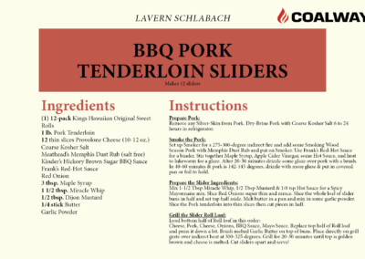 BBQ Pork Tenderloin Sliders Recipe
