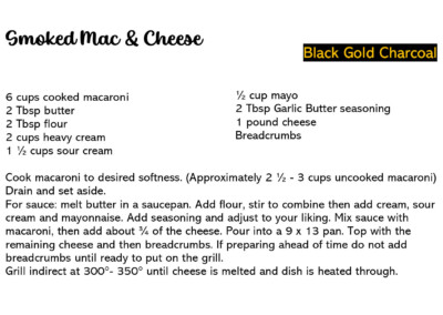 Smoked Mac N' Cheese Recipe