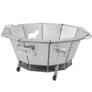 Elevate 30″ Stainless Steel Fire Pit – Elk Cutout