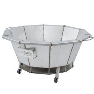 Elevate 30″ Stainless Steel Fire Pit – Solid Panel