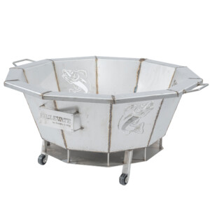 Elevate 30″ Stainless Steel Fire Pit – Walleye Cutout