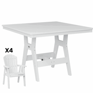 Berlin Gardens Harbor Table w/ Comfo Back Chairs (Used)