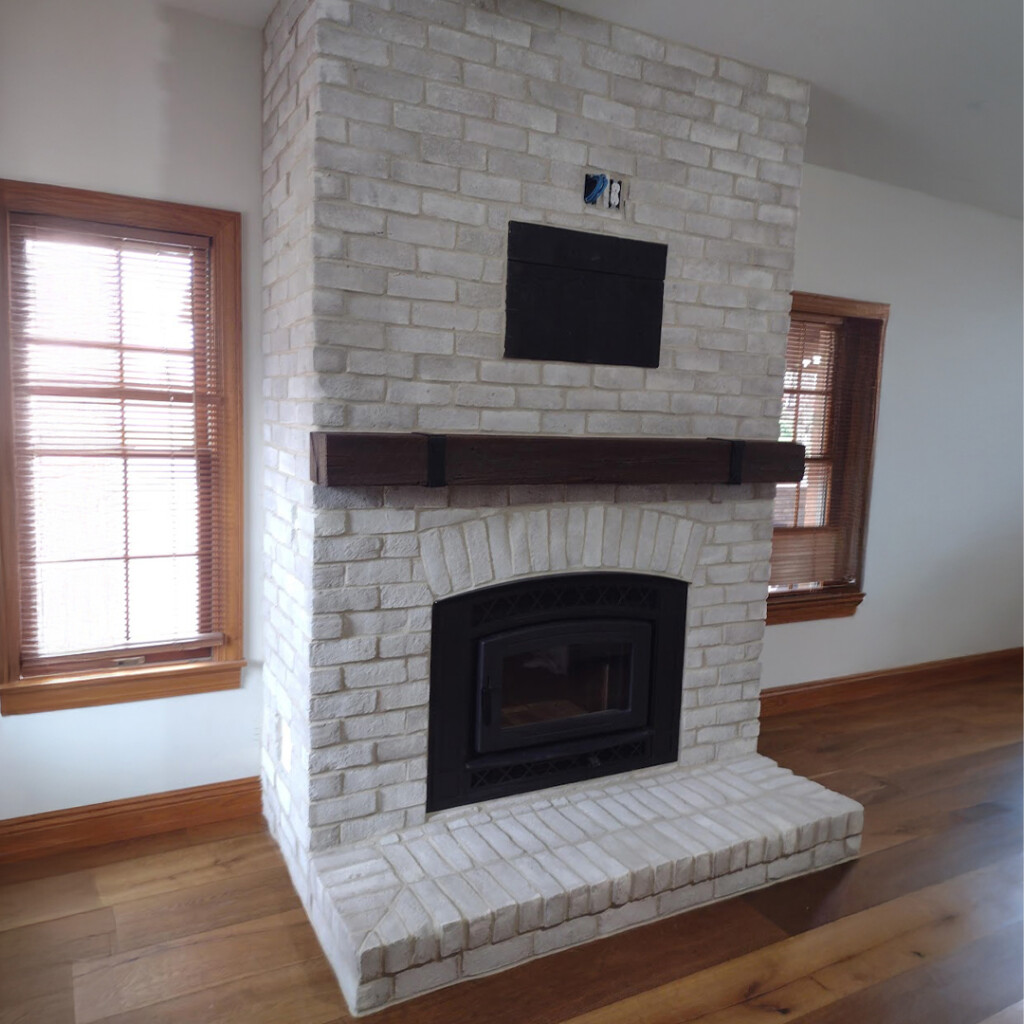 fireplace white